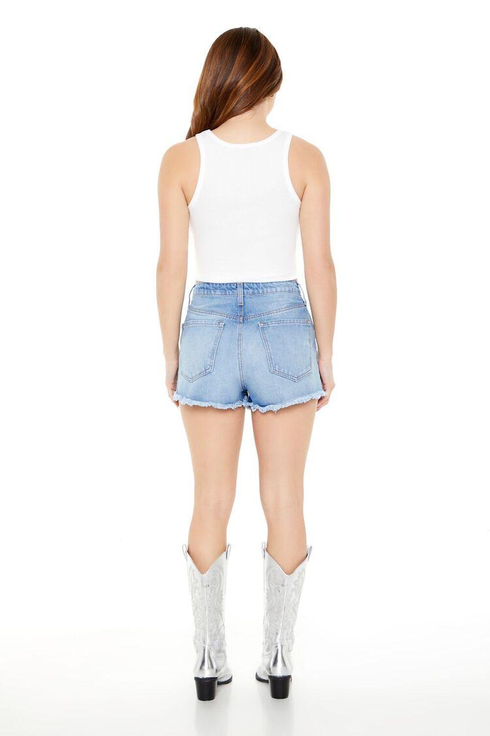 Studded High-Rise Denim Shorts | Forever 21 Product Image