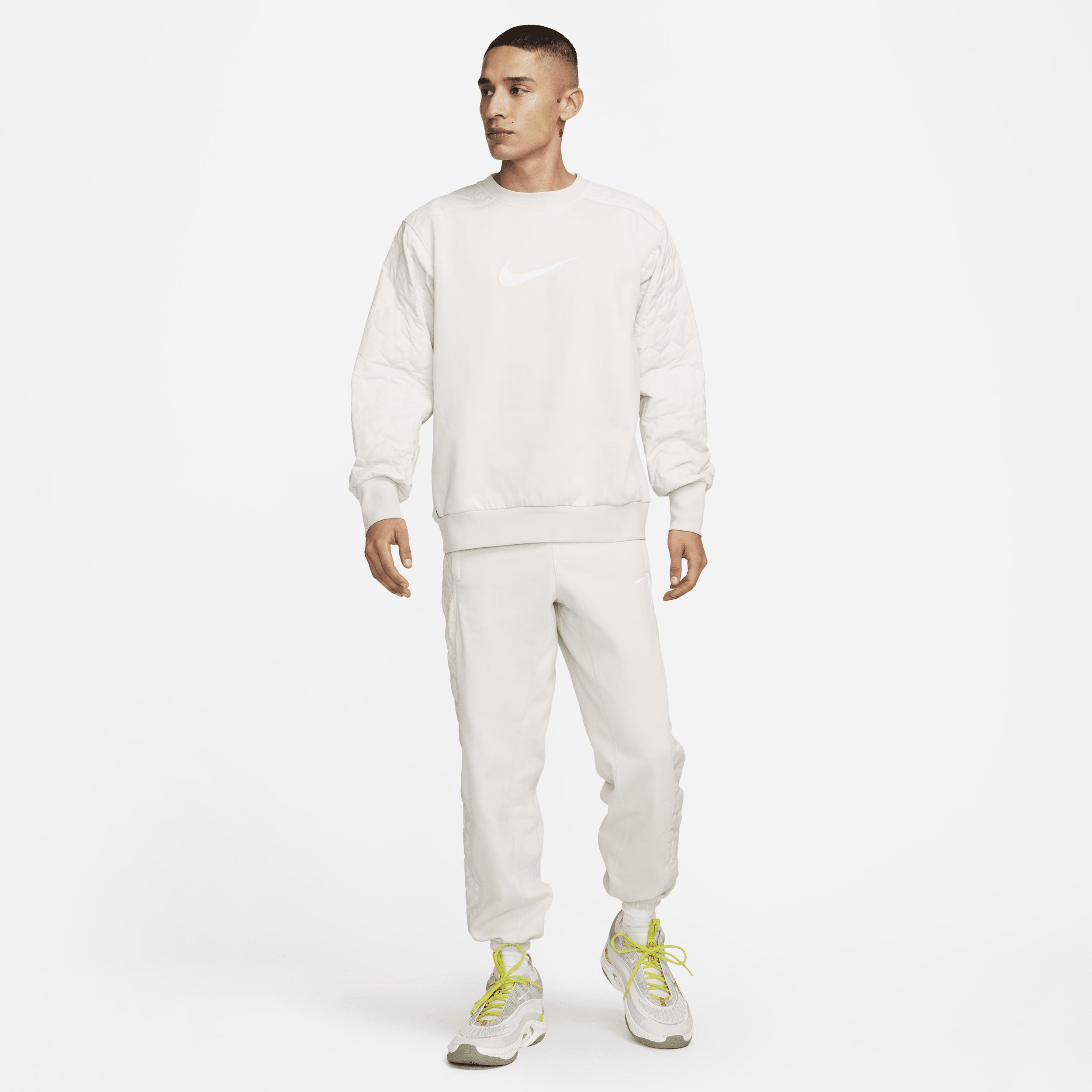 Nike Mens Nike SI Brushed Crew - Mens Sail/Light Orewood Product Image