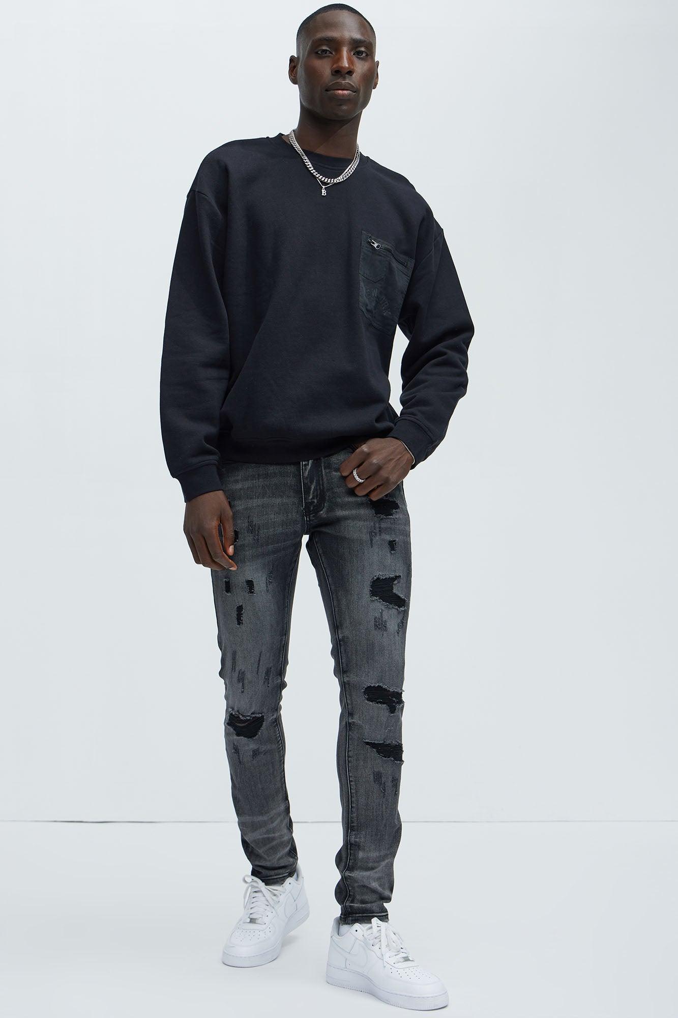 You Got That Ripped Skinny Jeans - Black Wash Product Image