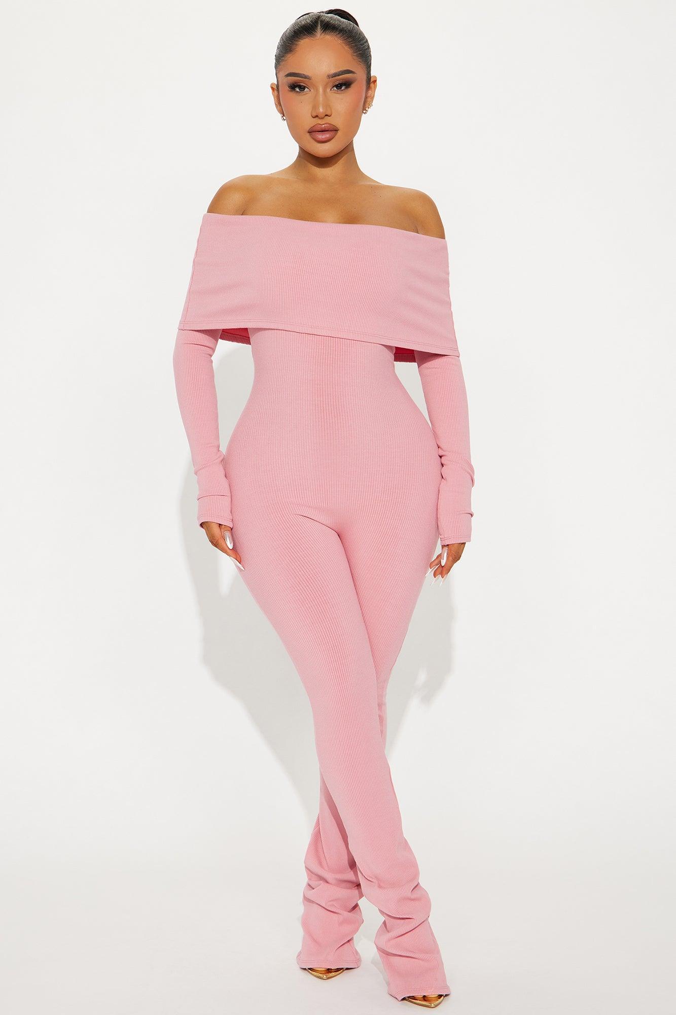 Amara Snatched Jumpsuit - Mauve Product Image