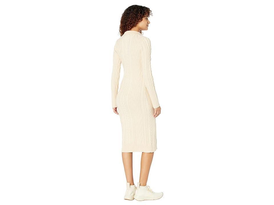 MONROW Polo Sweaterdress (Off Women's Clothing Product Image