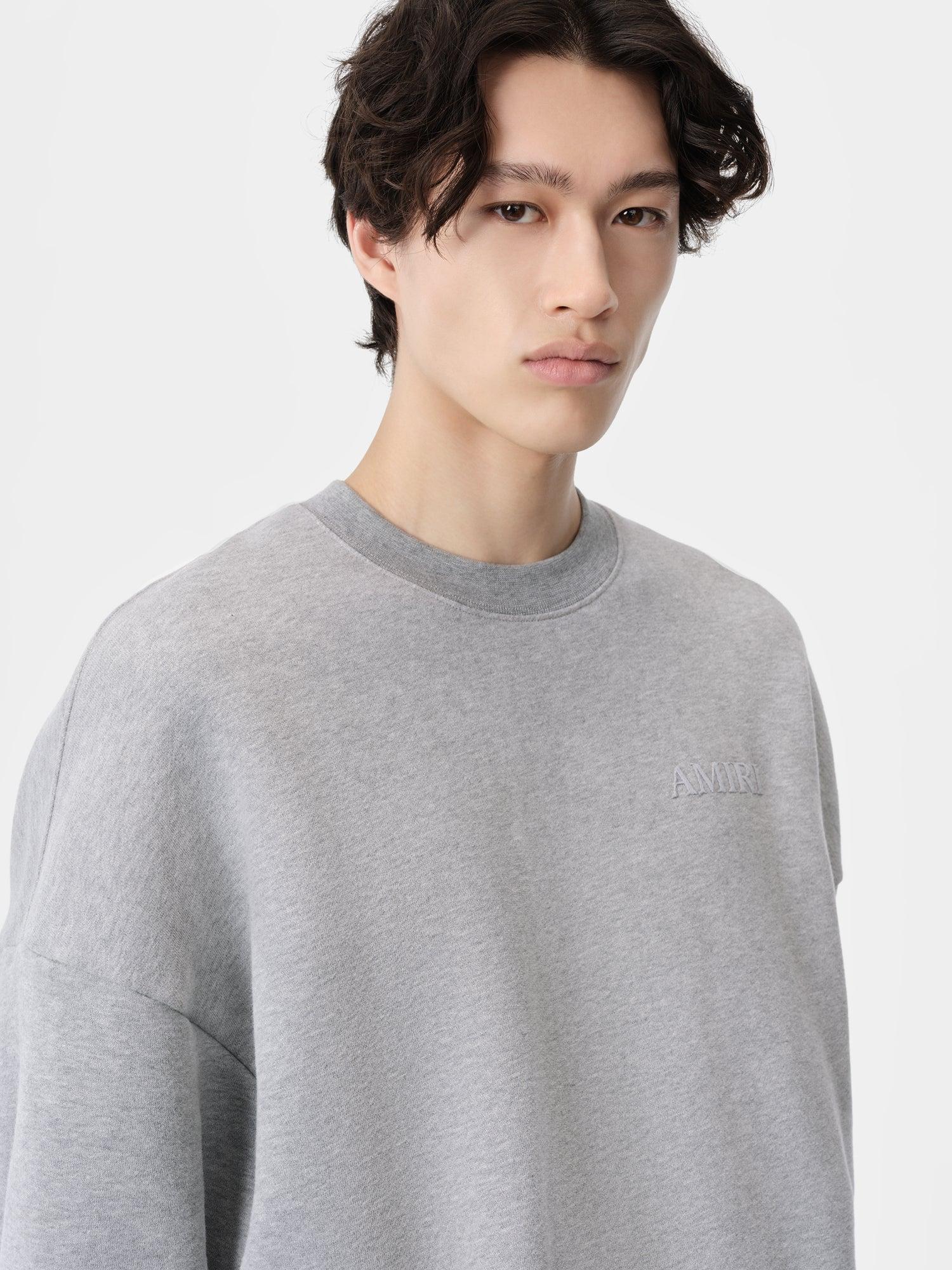 AMIRI OVERSIZED CREW - Grey Male Product Image