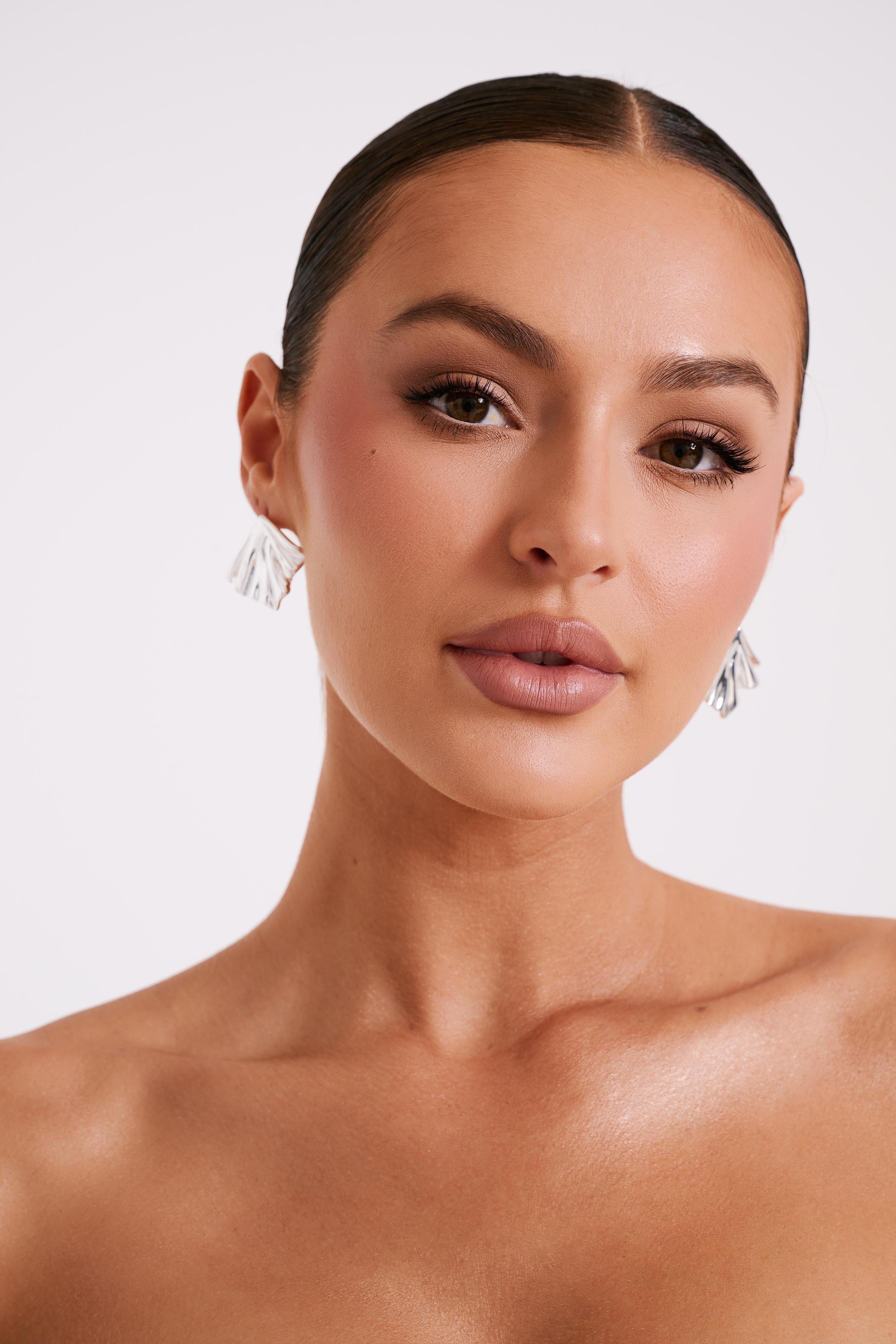 Willa Draped Earrings - Silver Product Image