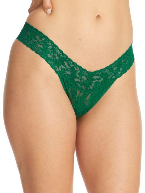 Signature Lace Low-Rise Thong Product Image