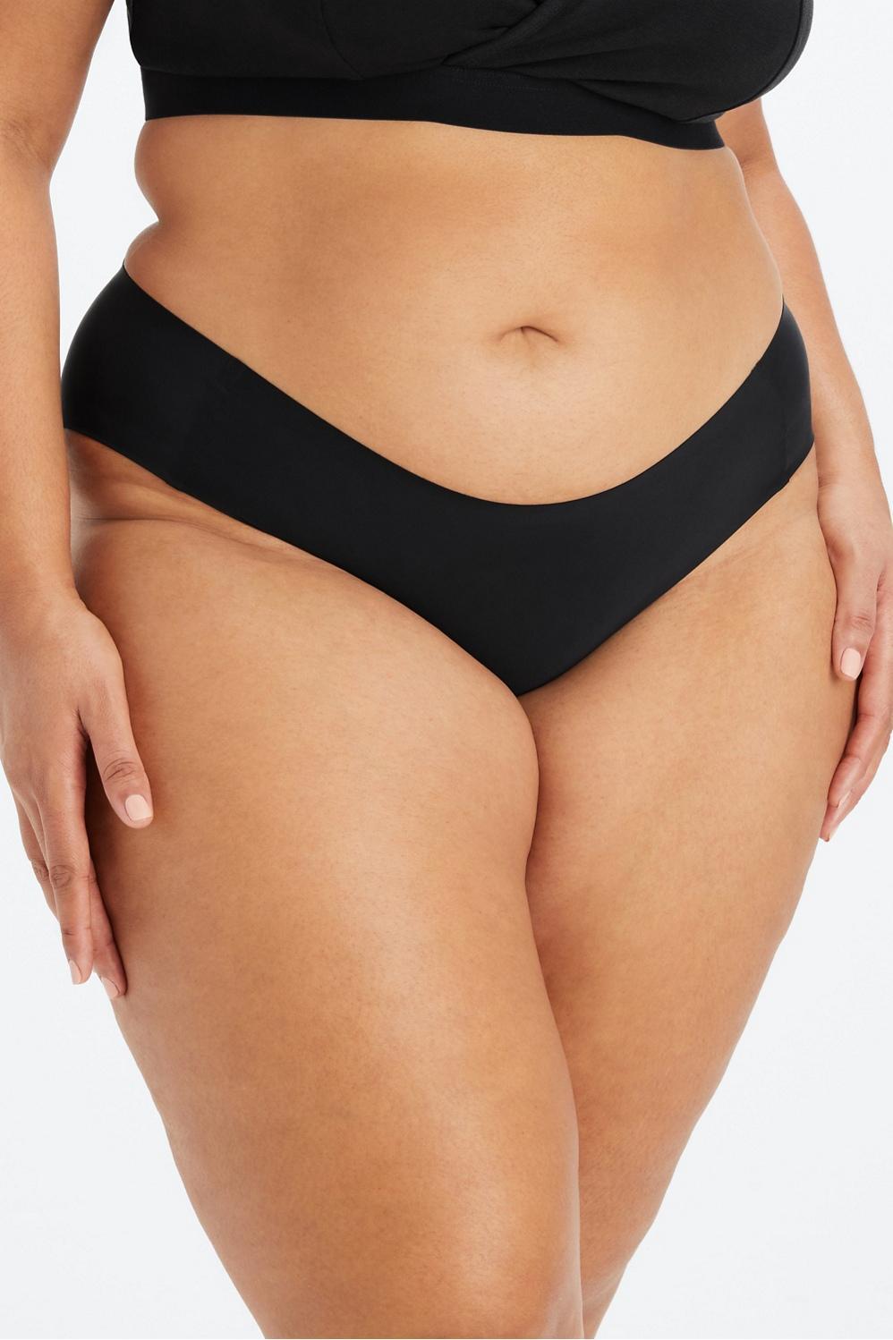 Fabletics The No Show Brief Womens black plus Size 4X Product Image