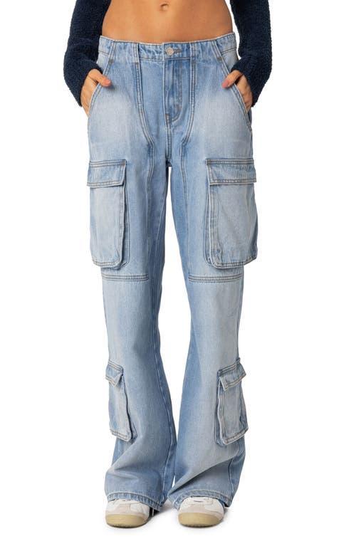 EDIKTED Tara Low Rise Cargo Jeans Product Image