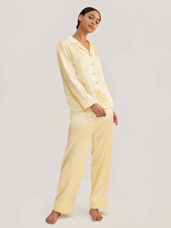 Golden Cocoon Silk Pajama Set Product Image