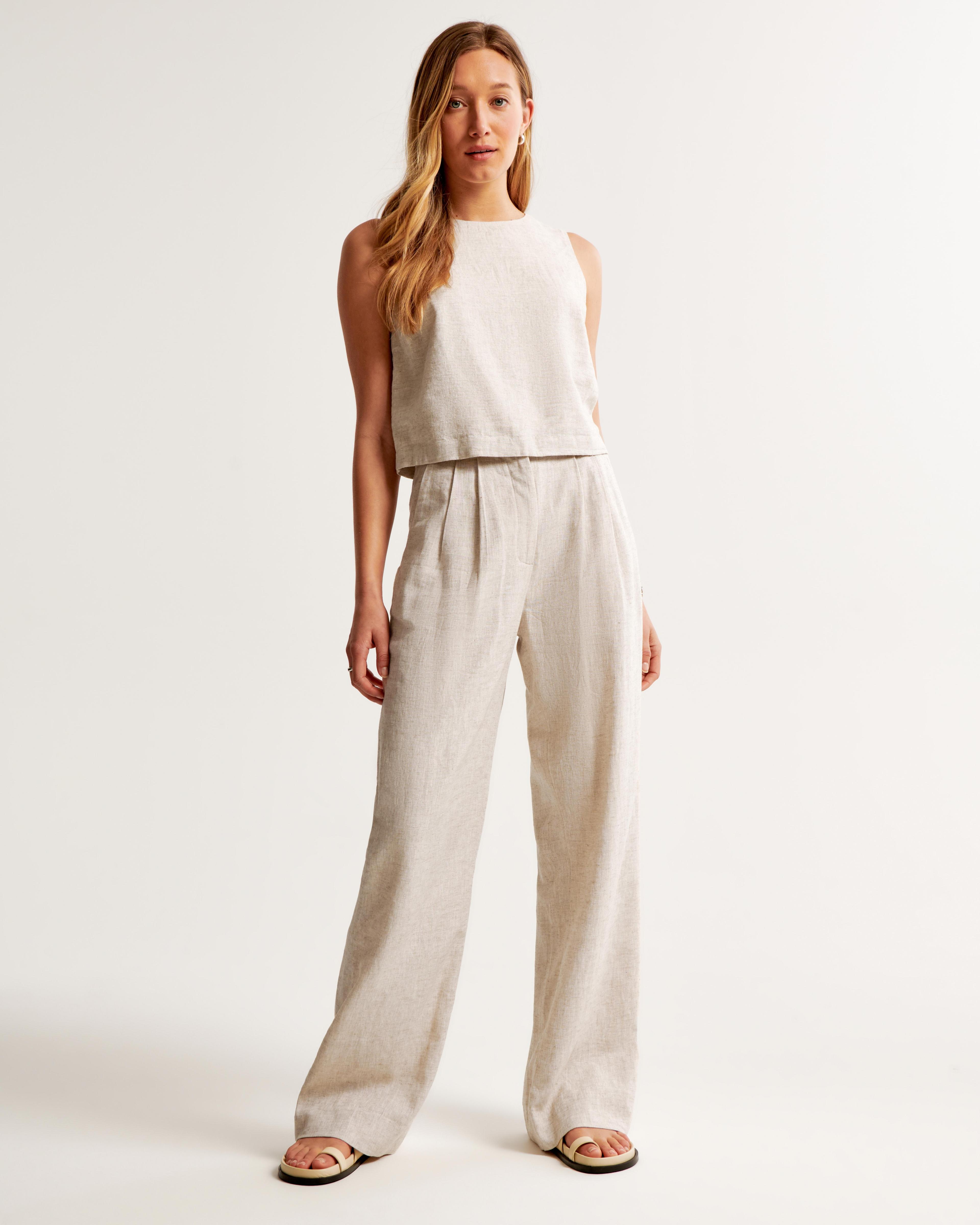 A&F Sloane Tailored Linen-Blend Pant Product Image