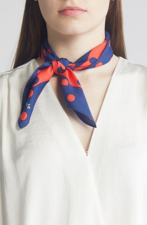 Kate Spade New York springtime dot silk bandana Product Image