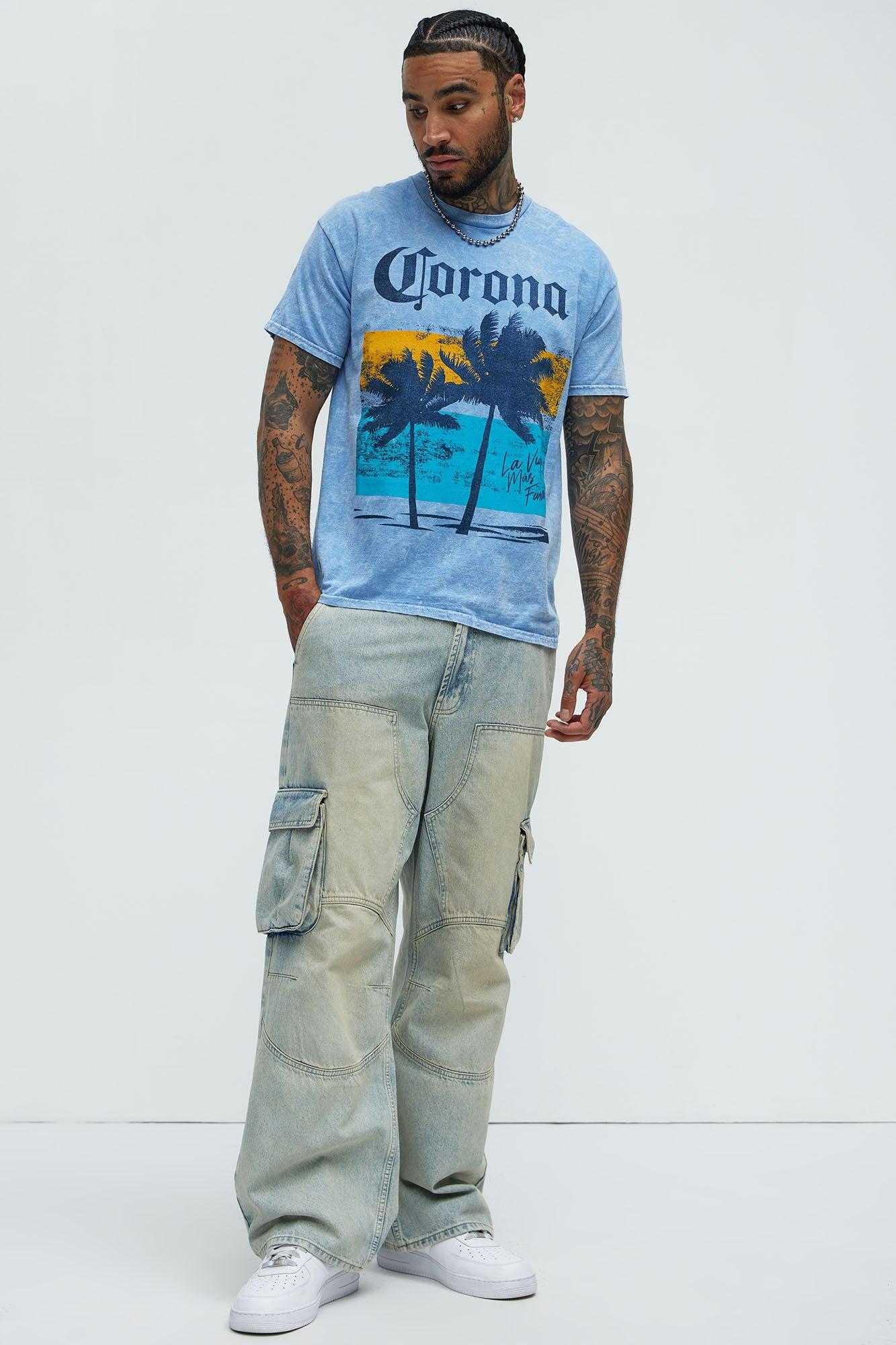 Corona Vacation Short Sleeve Tee - Blue Wash Product Image