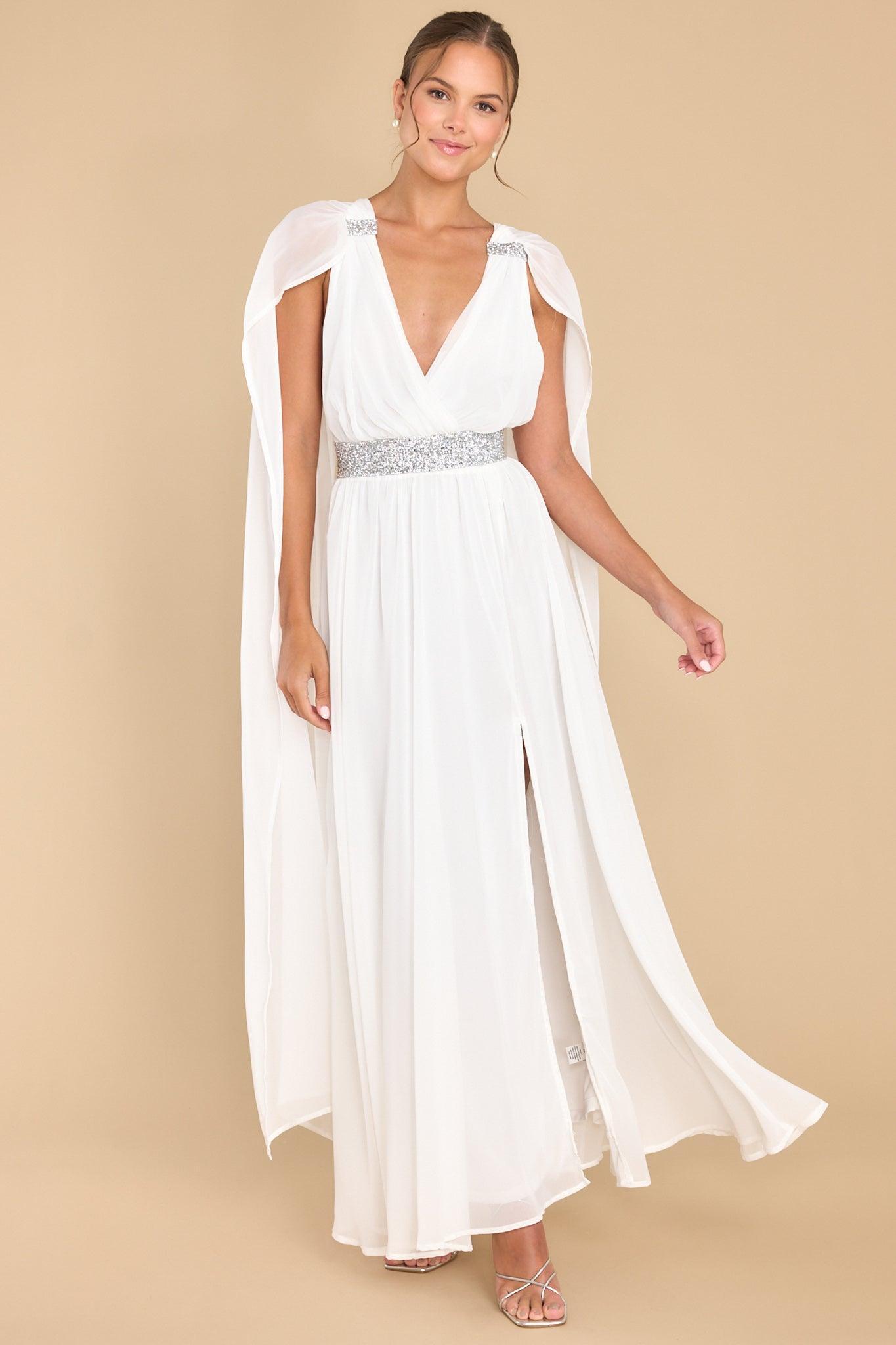 Aura Everyone's Desire White Maxi Dress Product Image