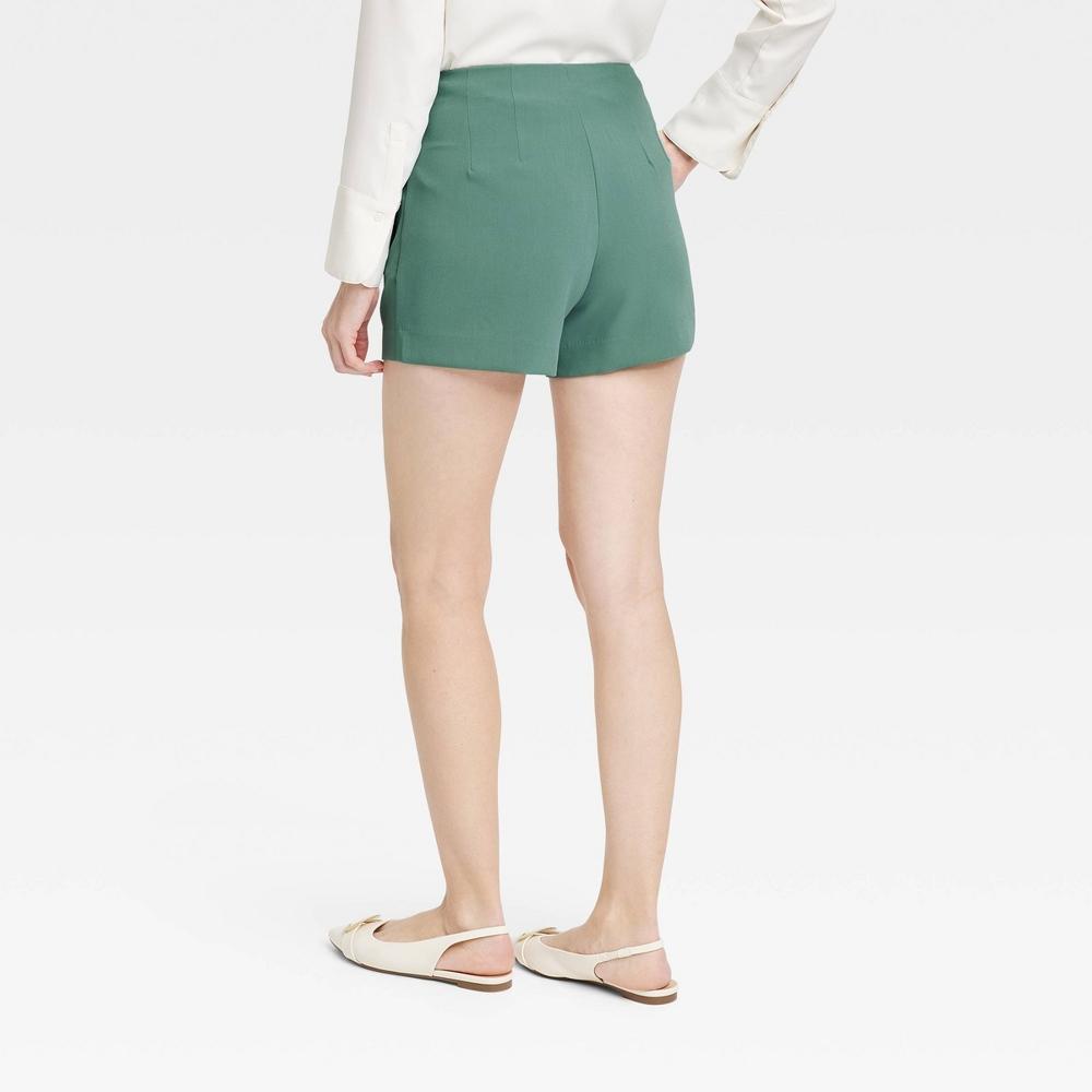 Womens High-Rise Tailored Shorts - A New Day 2 Product Image