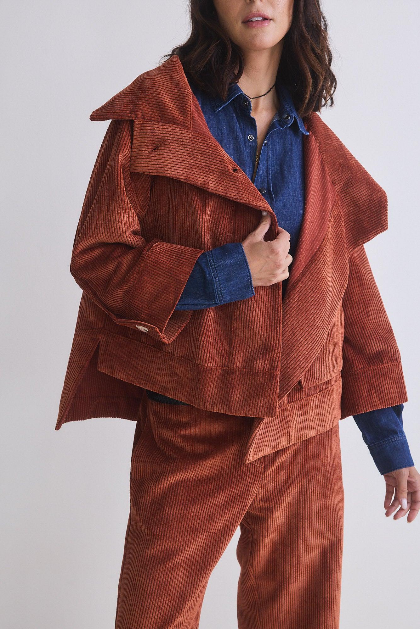 The Corduroy Mini Drama Jacket Product Image