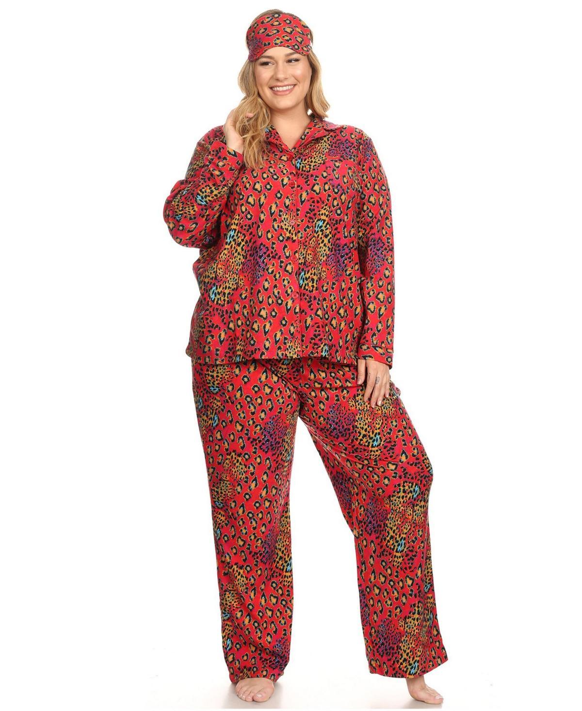 White Mark Plus Size 3-Piece Pajama Set Product Image