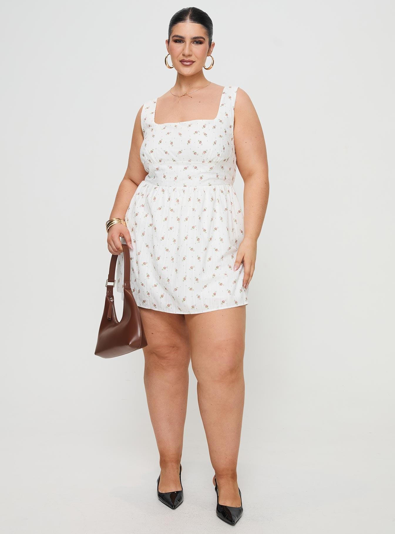 Samana Mini Dress White Curve Product Image