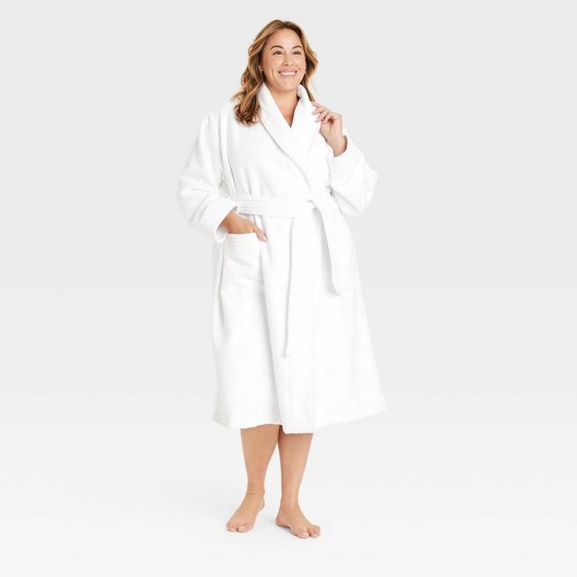 Womens Terry Robe - Auden White 1X/2X Product Image