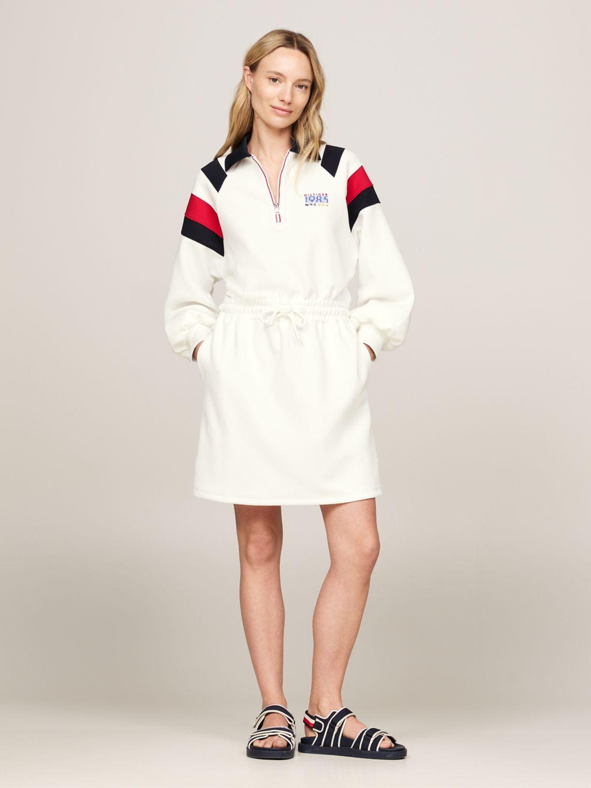 Tommy Hilfiger Women's Hilfiger Team Long-Sleeve Polo Dress Product Image