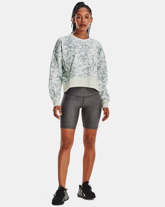 Women's UA Rival Fleece Camo Crew Product Image