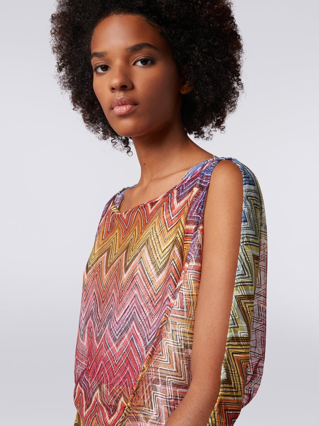 Long-sleeved blouse in zigzag print fabric Multicoloured | Missoni Product Image