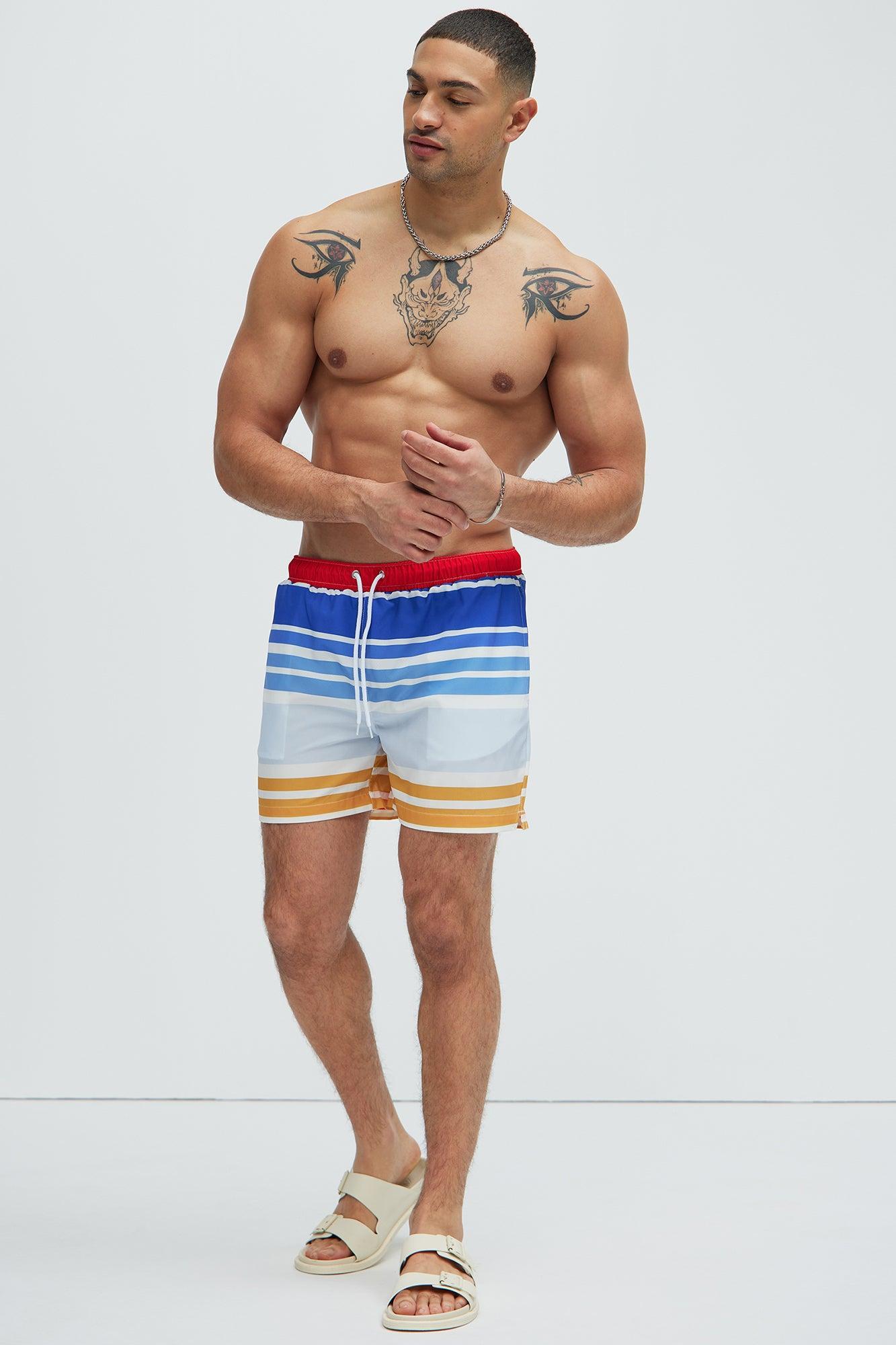 Sunrise Drip Swim Trunks - Multi Color Product Image