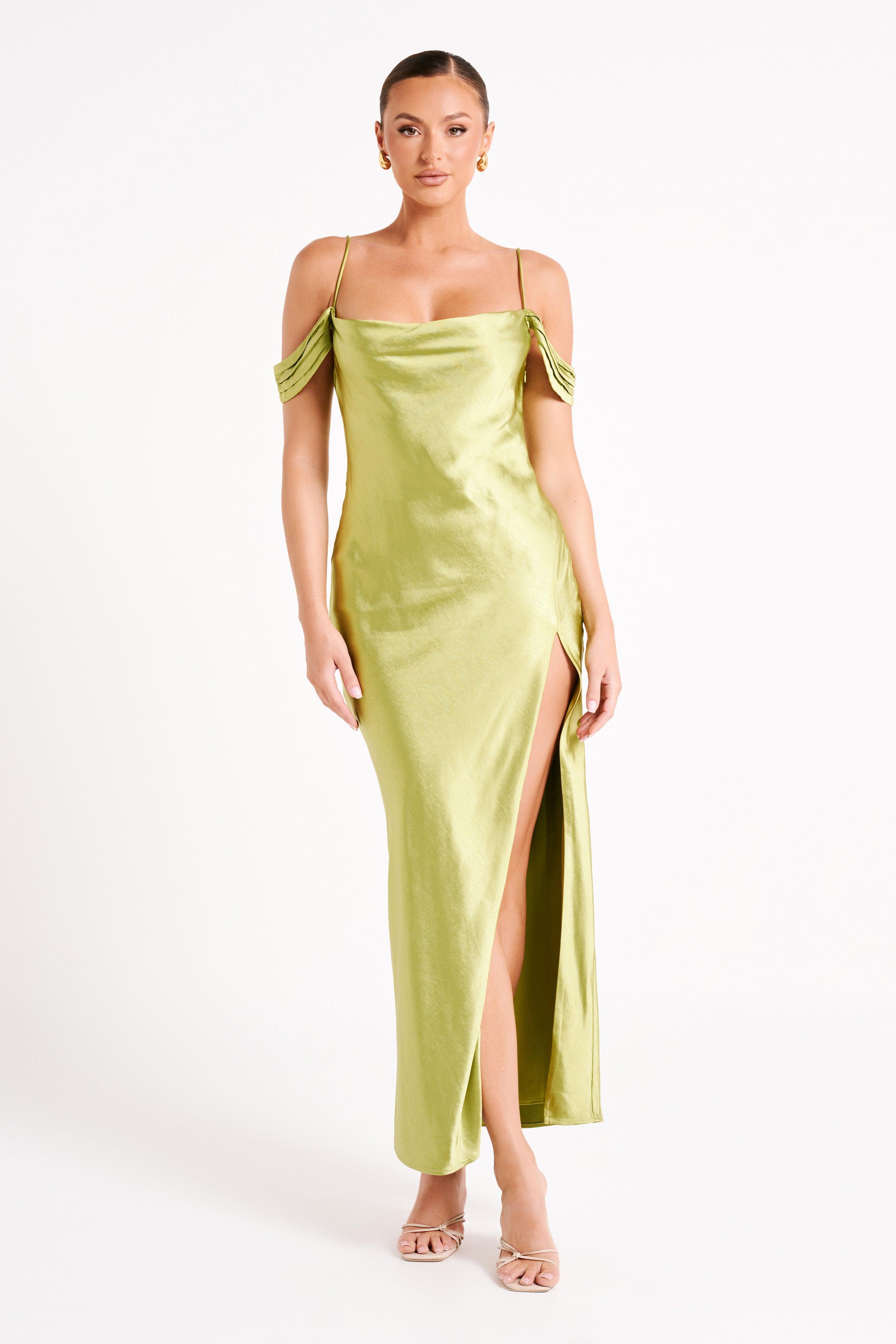 Mariposa Off Shoulder Maxi Dress - Parakeet Green product image