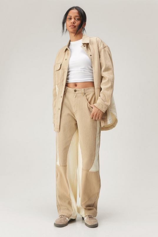 Twill Stripe Colorblock Pants product image