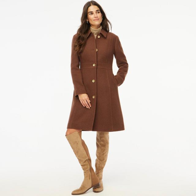 Wool-blend lady day coat Product Image