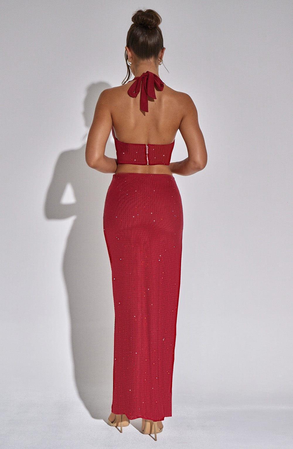 Val Maxi Skirt - Red Product Image