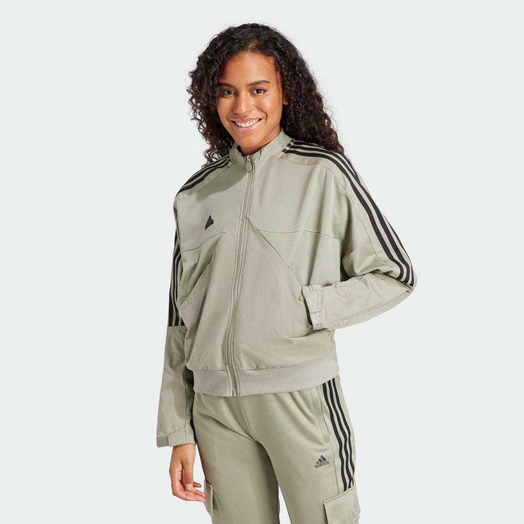 adidas Tiro Material Mix Track Jacket Black S Womens Product Image