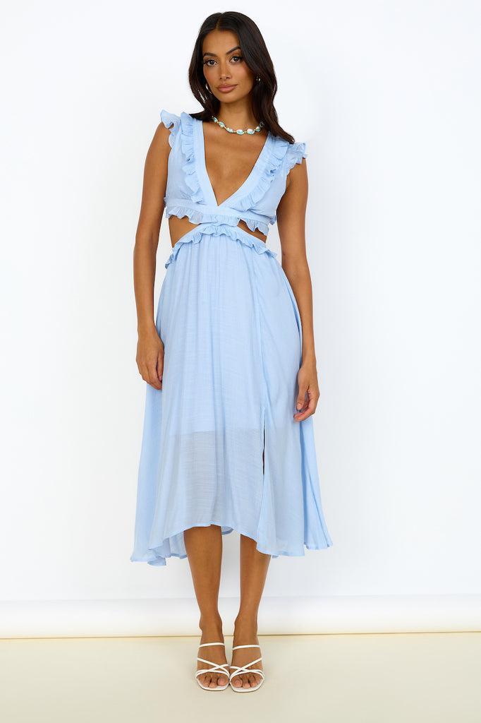 Angel Numbers Maxi Dress Blue Product Image