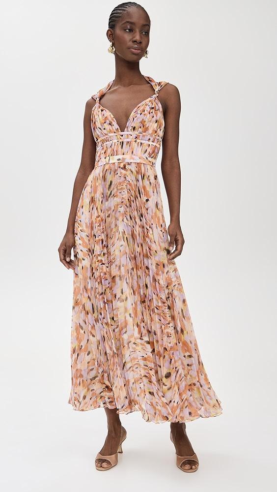 AMUR Neve Pleated Chiffon Dress | Shopbop Product Image