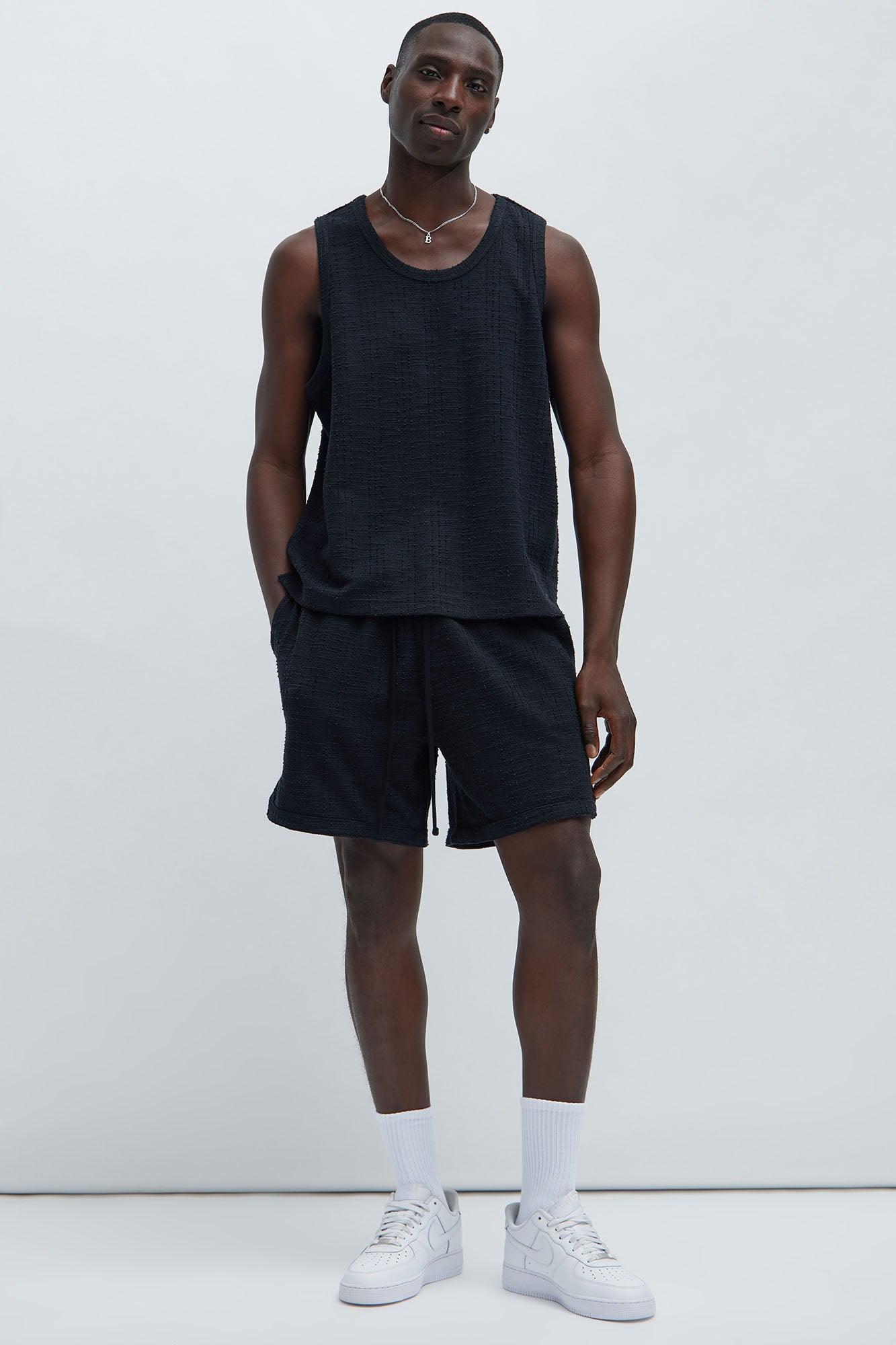 Jordan Textured Tank Top - Black Product Image