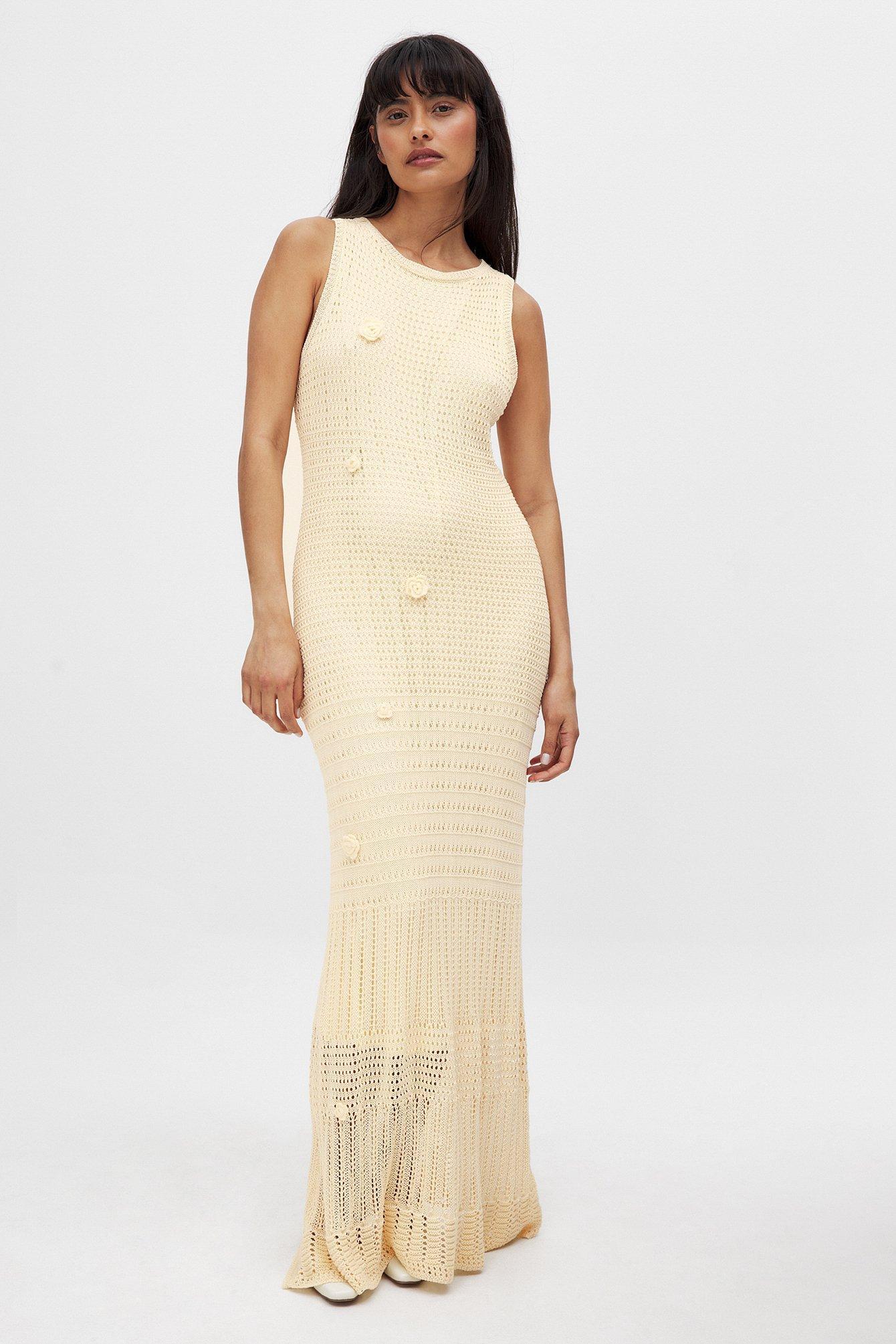 Knitted Crochet Maxi Dress Product Image