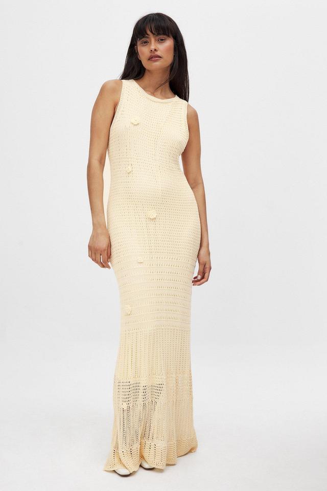 Knitted Crochet Maxi Dress Product Image