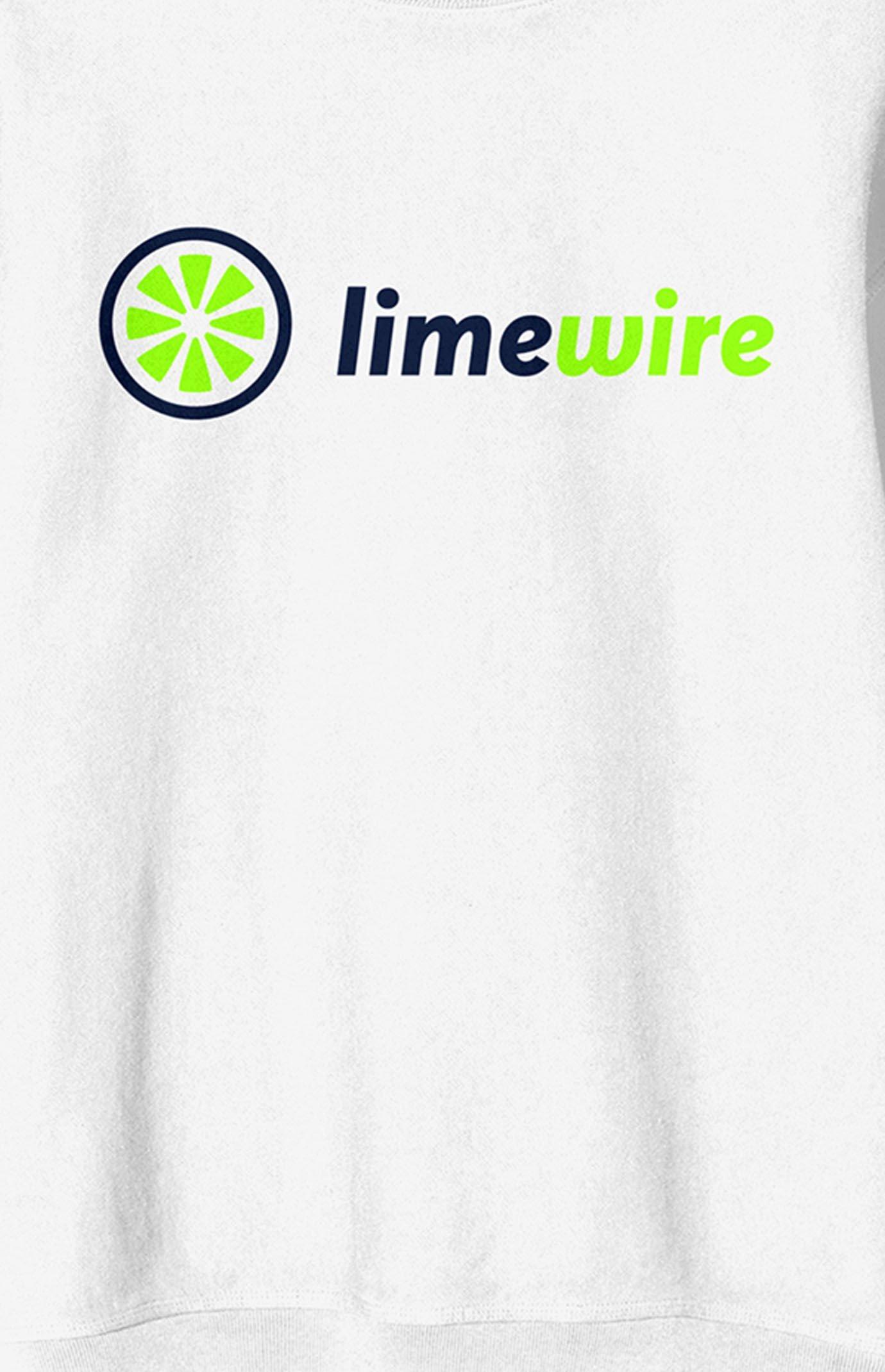 Women's Lime Wire Neon Logo Crew Neck Sweatshirt Product Image