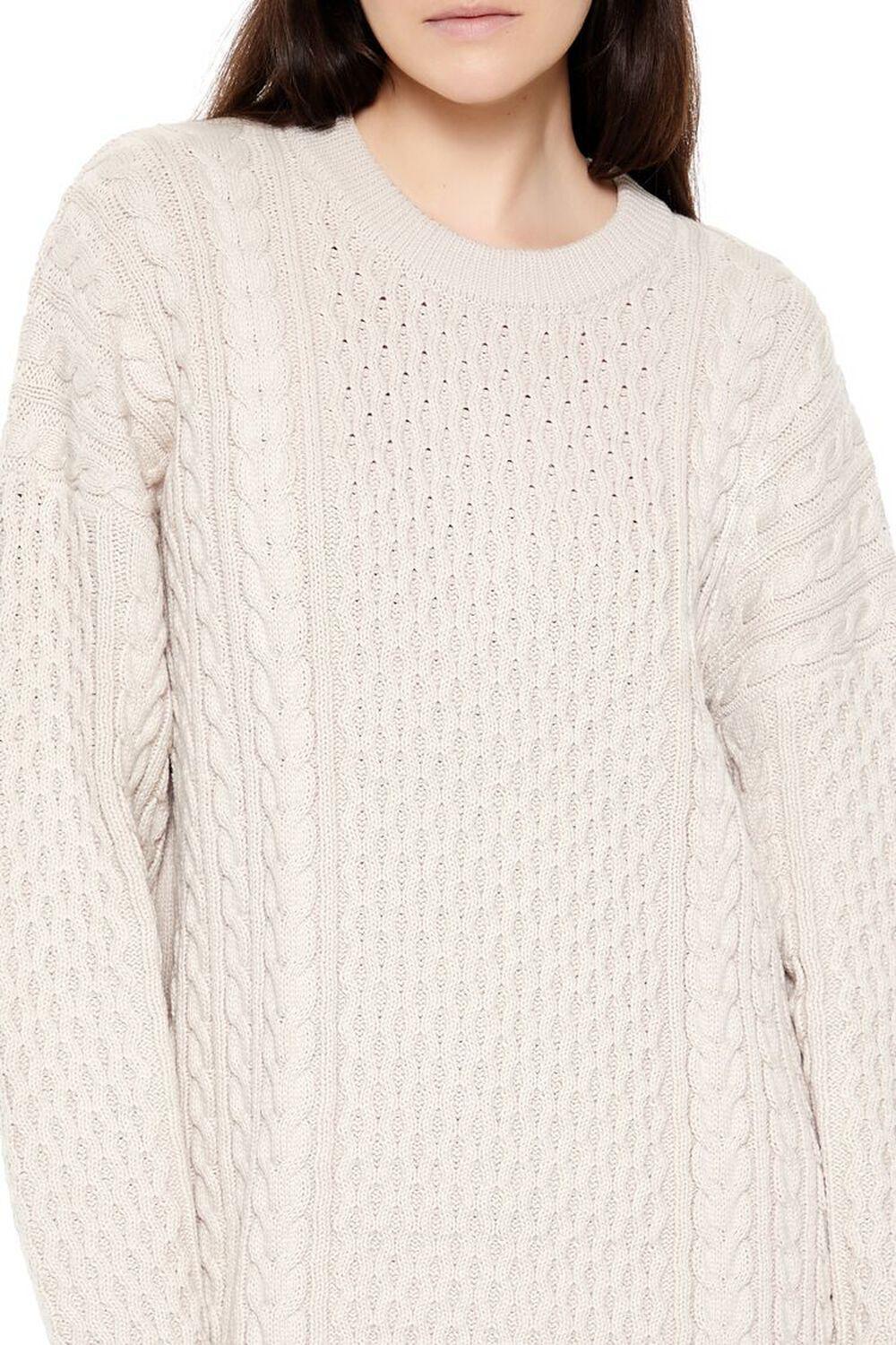 Oversized Cable Knit Sweater | Forever 21 Product Image