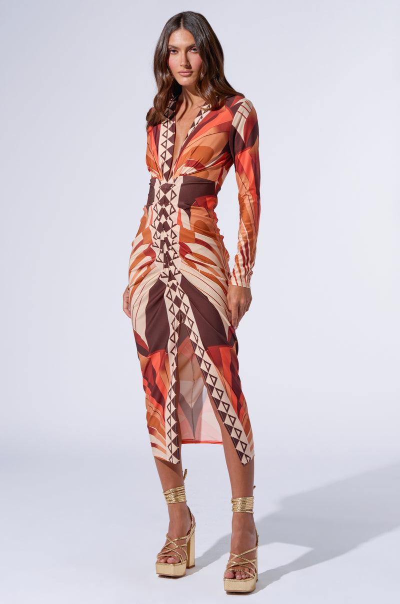 SAY LESS MIDI DRESS Product Image