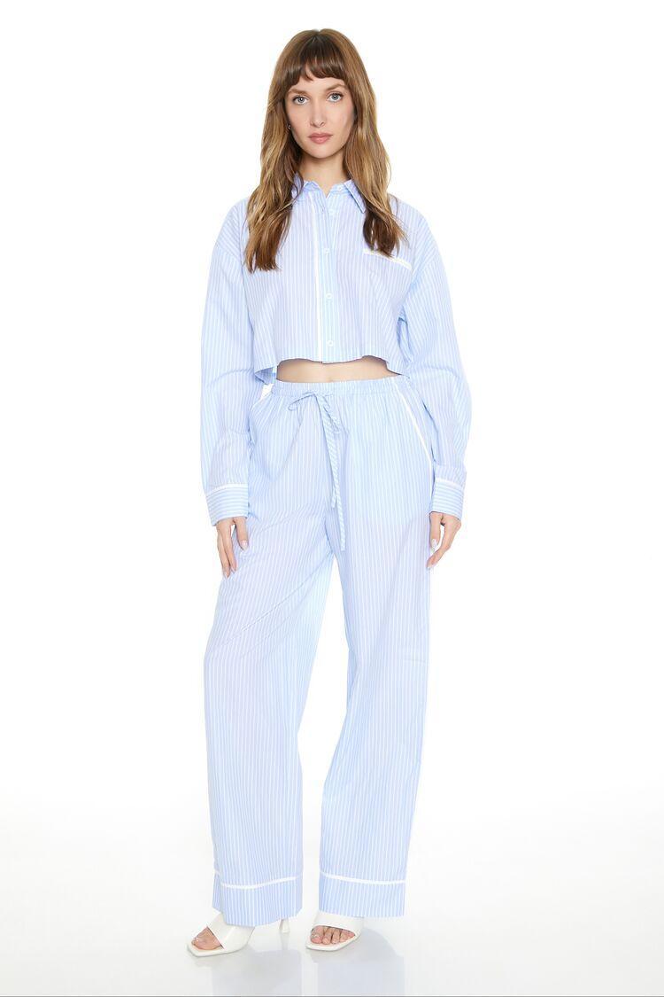 Striped Shirt & Pants Set | Forever 21 Product Image