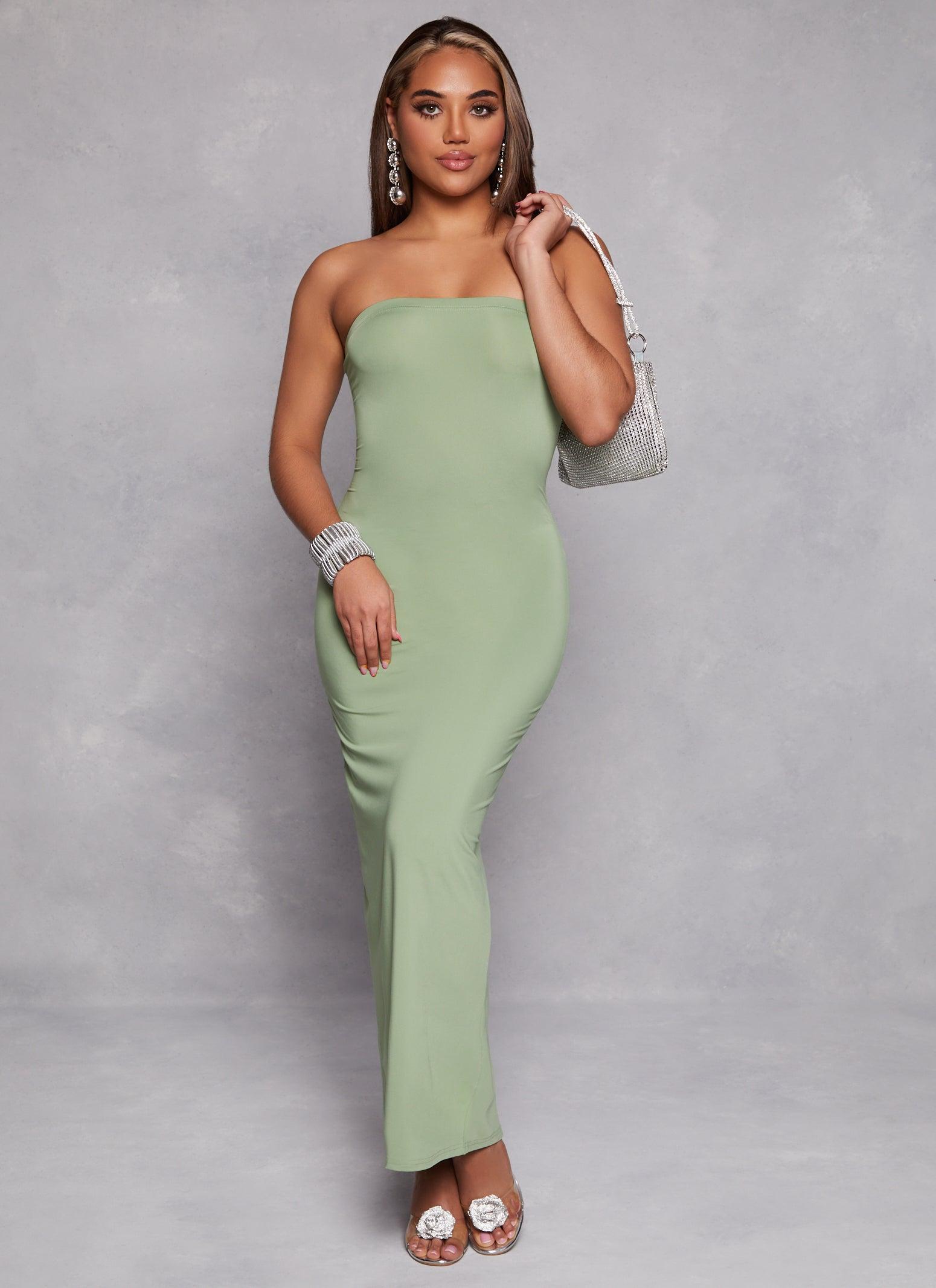 Womens Daisy Solid Maxi Tube Dress Product Image