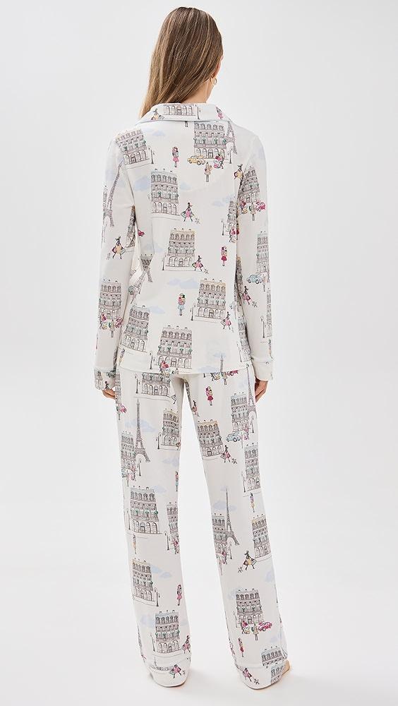 BedHead PJs Cotton Knit Long Sleeve Long PJ Set | Shopbop Product Image