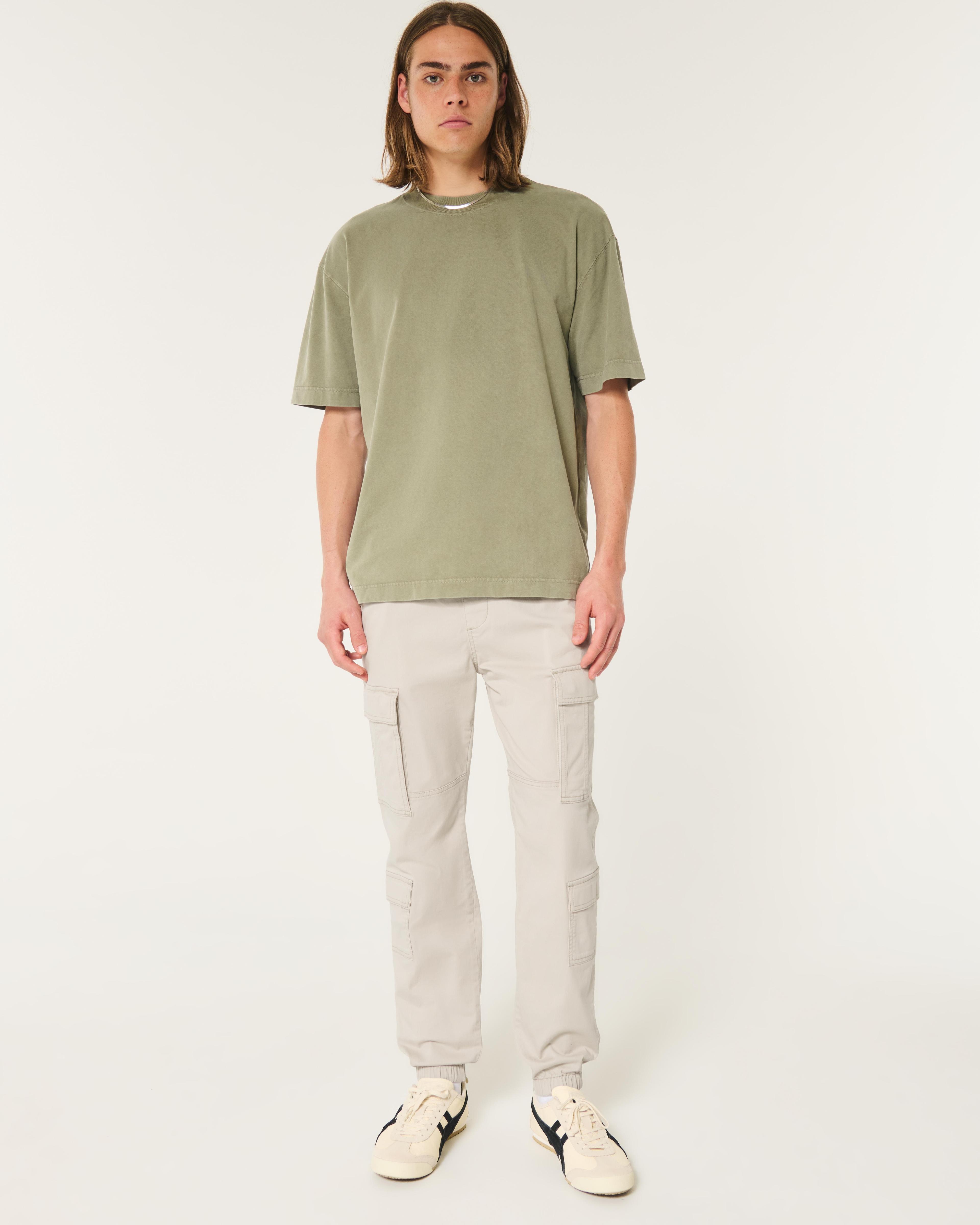 Relaxed Twill Cargo Joggers Product Image