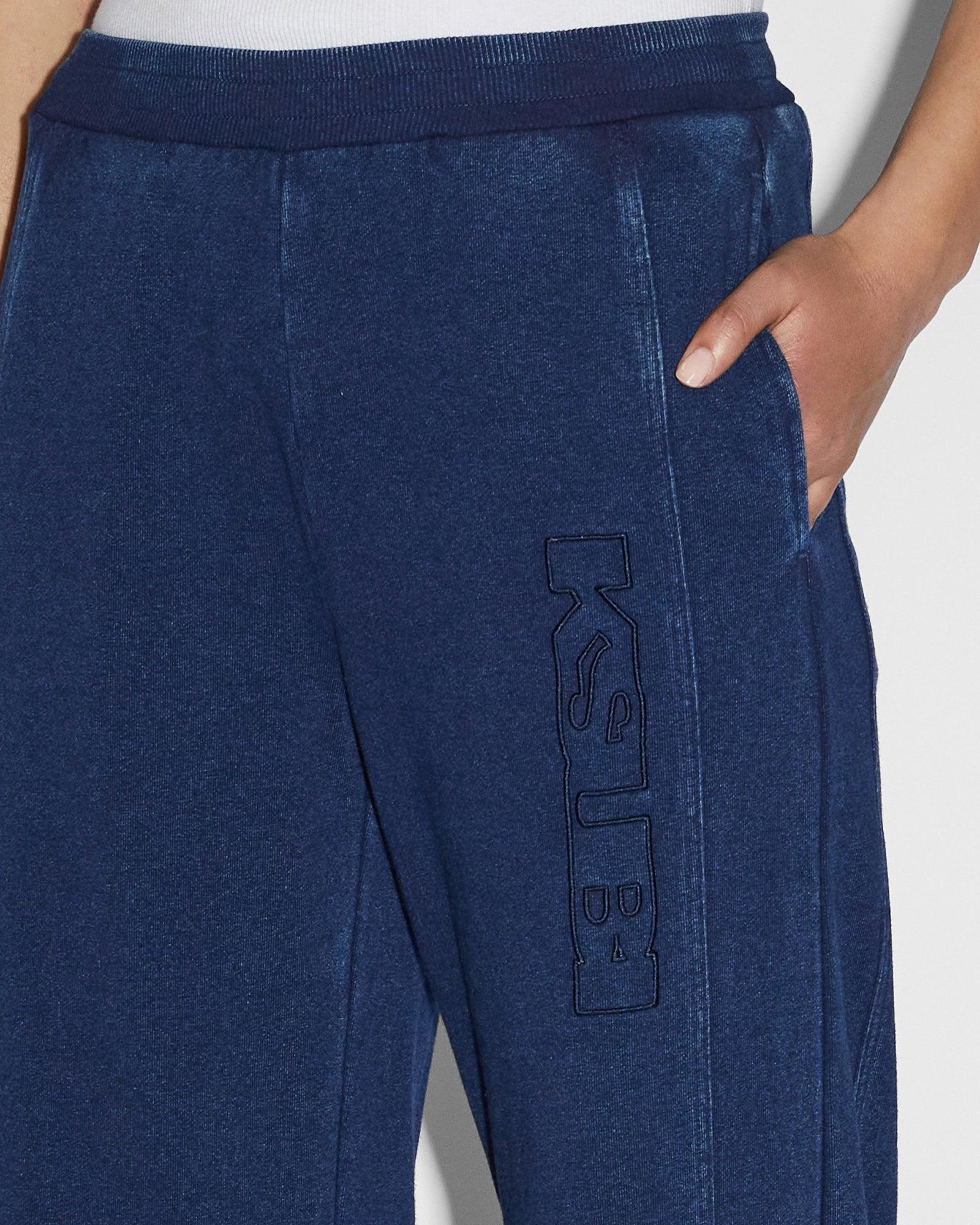 ORIGIN TRAK PANT INDIGO SPLICED Female Product Image