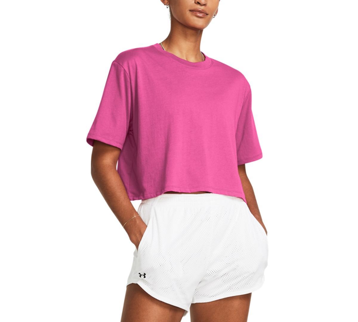 Womens UA Campus Boxy Crop Short Sleeve Product Image