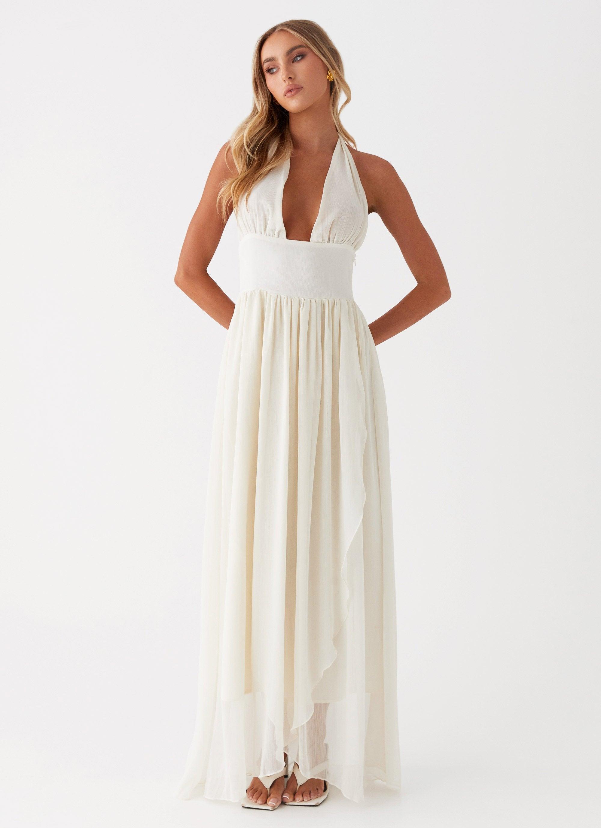 Somewhere New Maxi Dress - Ivory Product Image