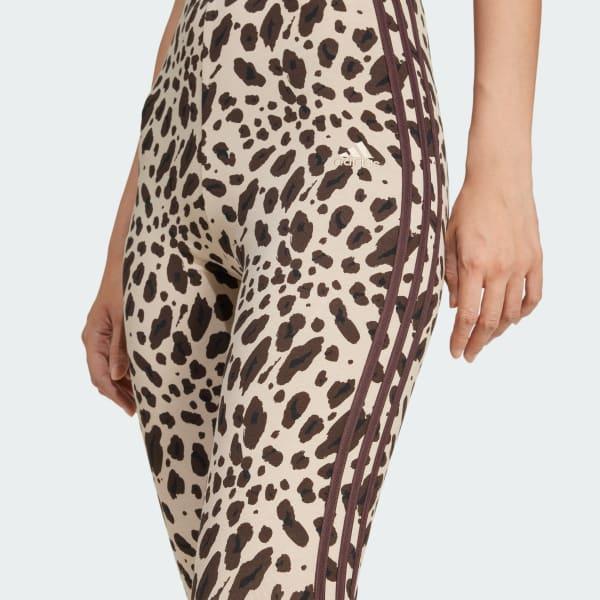 Essentials 3-Stripes Animal Print Leggings Product Image