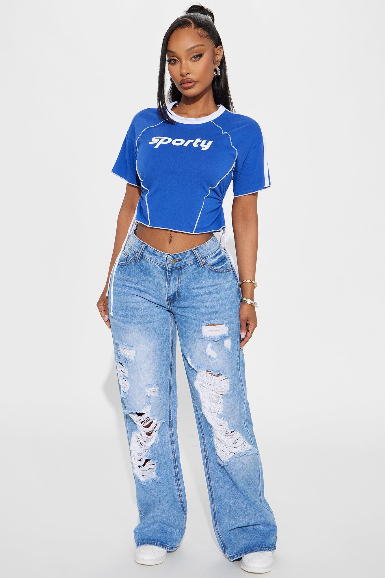 You're Obsessed Ripped Straight Leg Jeans - Medium Wash Product Image