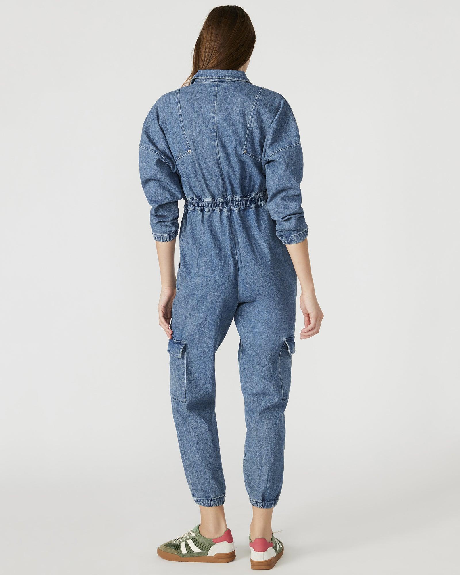 TRISTA DENIM JUMPSUIT Female Product Image