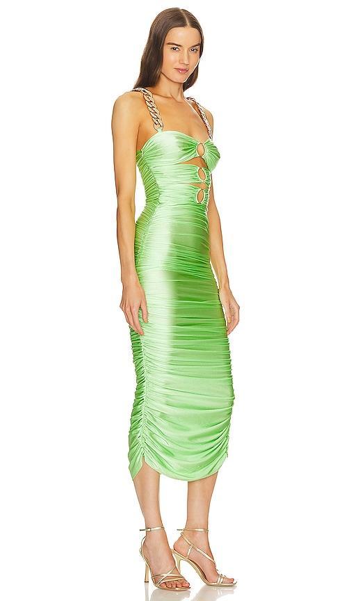 Bronx and Banco Nadia Midi Dress in Green. Product Image