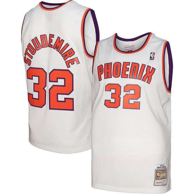 Mens Mitchell & Ness Amare Stoudemire White Phoenix Suns 2002-03 Hardwood Classics Swingman Jersey - White Product Image