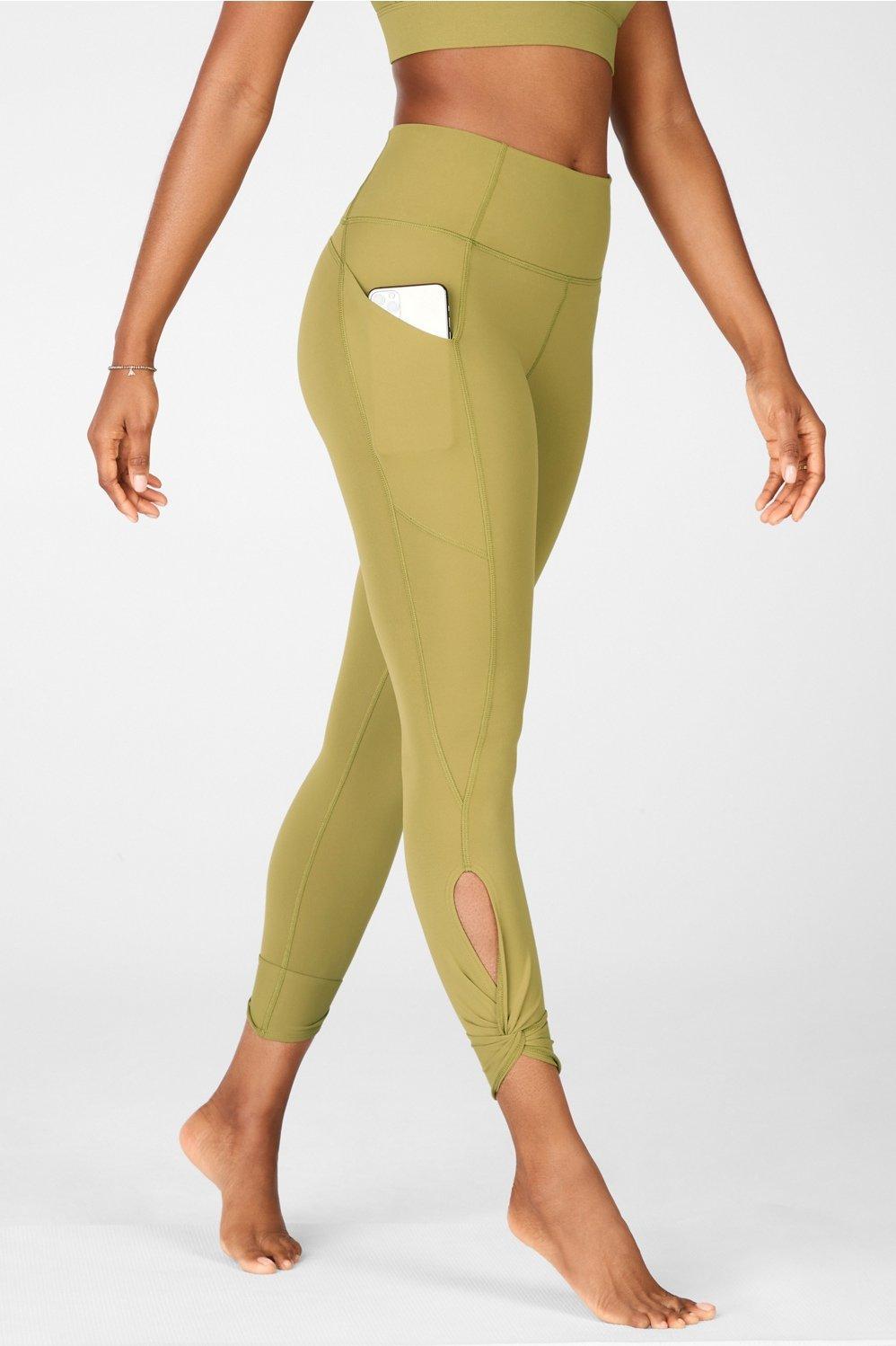 Fabletics Oasis High-Waisted Twist 7/8 Legging Womens green plus Size 4X Product Image